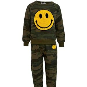 Lola + The Boys Camo Emoji Smiley Track Set